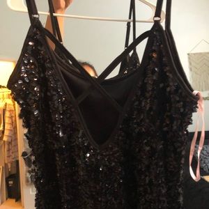 Sequin Black Dress